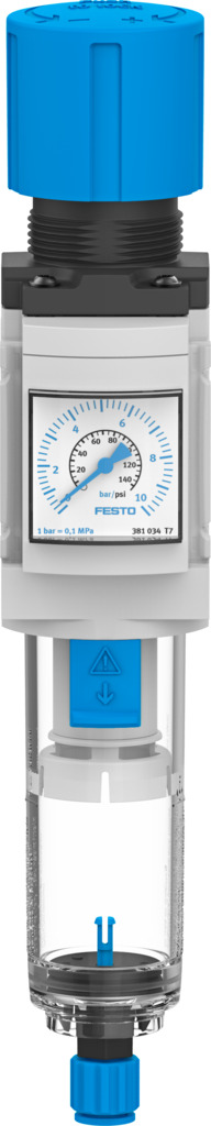 Фильтр-регулятор FESTO MS4-LFR-1/4-D6-E-P-M-AG-BAR-B (8098258) - фото 4