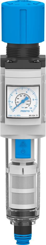 Фильтр-регулятор FESTO MS4-LFR-1/4-D6-C-P-VC-AG-BAR-B (8098259) - фото 4